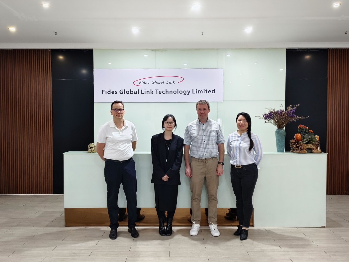 Fides Global Link team at the jig and fixture plant